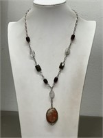 NATURAL STONE BEAD NECKLACE