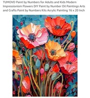 MSRP $10 Adult Floral Paint by Number