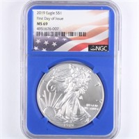 2019 Silver Eagle NGC MS69