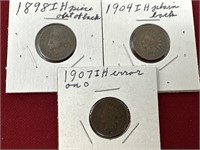 Error Indian Head Pennies