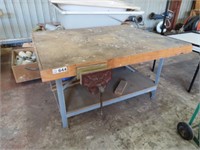 Steel Framed Timber Top Bench, 2 Dawn Vices