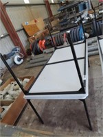 2 Laminated Steel Framed Tables 1800x920mm