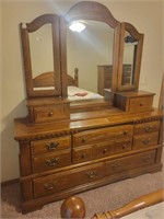 Dresser with mirror