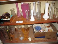 Lot, contents of two shelves including