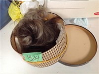 Ladies wig and hat box