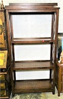 Wood Display Shelf with X Sides