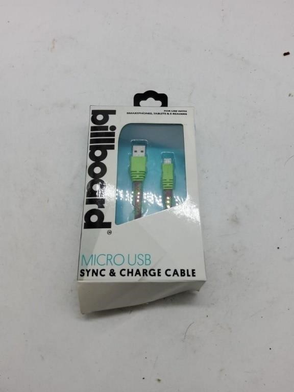 Billboard micro USB charge cable