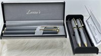 2 sets of pens- LAVINO’S Gray & GOLD Executive 2