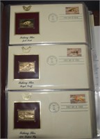 Golden Replicas of U.S. Stamps Album w/