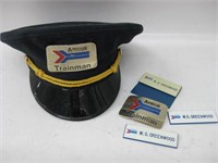 Amtrak Trainman Hat, Name Tags & More