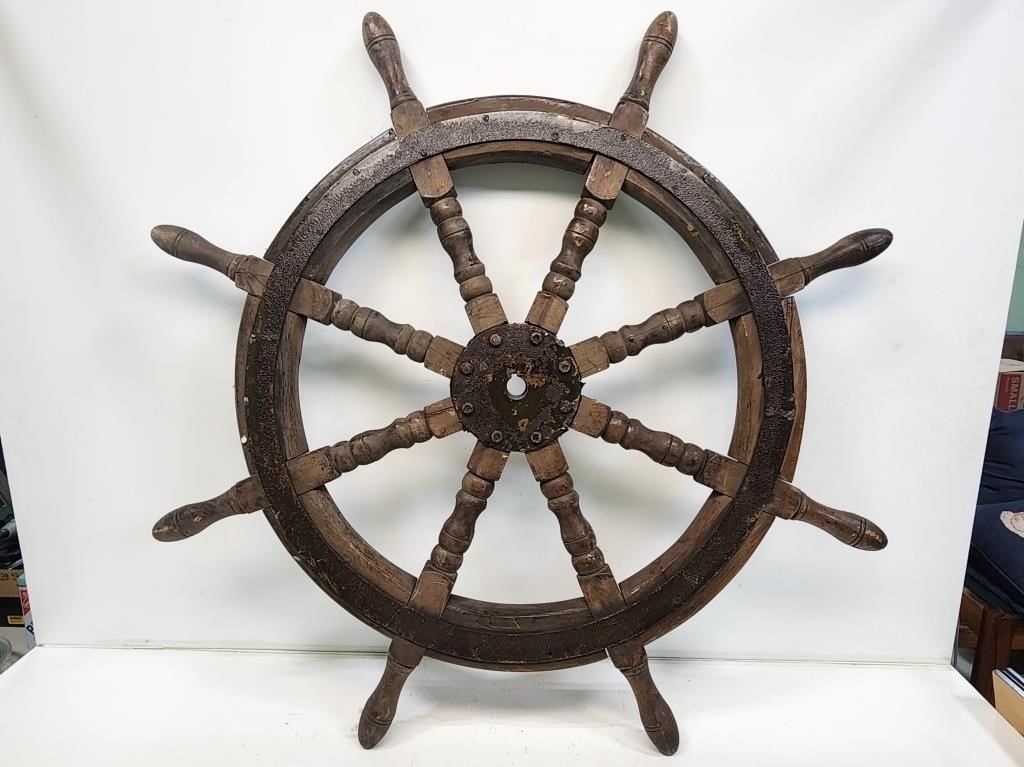 Early Wooden Ships Wheel