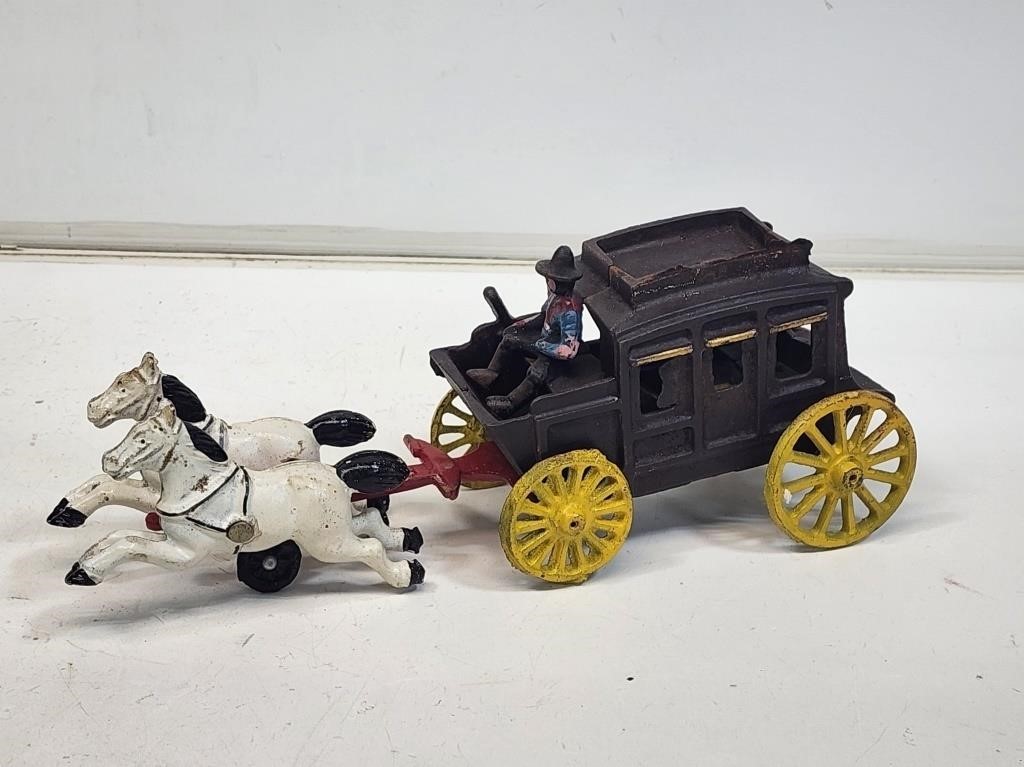 Cast Iron Stagecoach Toy