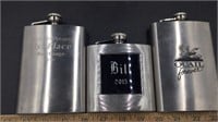 (3) Stainless Steel Flasks