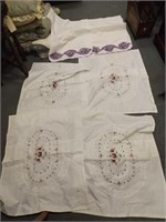 (6) Embroidered Pillow Cases