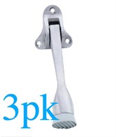 3pk Kick Down Door Holder Ives FS455 4  - Chrome