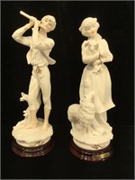 Pair of Italian Figurines by Giuseppe Armani. 9in
