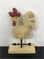 Handcrafted wood farmhouse rooster