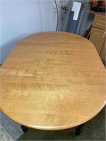 Wood dining table