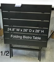 Folding Bistro Table (minor damage - 2nd photo)