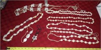 Asst Sea Shell Necklaces, Bracelets & Belt
