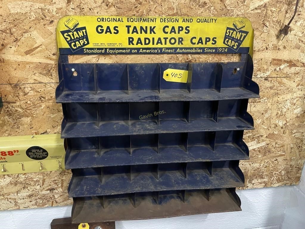 Stant Caps Gas Tank Caps Metal Display Rack