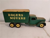 Vintage Rogers Movers Metal Truck