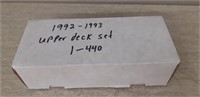 1992-93 Upper Deck set 440 cards complete