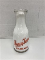 "Honey Farm" Pint Milk Bottle