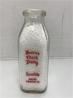 "Beaver Creek Dairy" Pint Milk Bottle