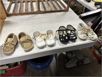 LOT OF 4 PAIRS VTG BABY SHOES