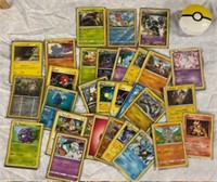 Pokemon Cards in Sleeves-Aprox 30