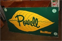 Collectable Metal Powell Sign 25.5 x 48