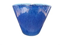 Vintage Scheurich Extra Large Blue Ceramic Planter