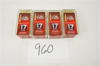 200RNDS/4BOX OF HORNADY VMAX 17HMR 17GRAIN BALLIST