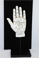 Wooden Palmistry Hand Statue