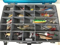 PLANO TACKLE BOX WITH MISC TACKLE