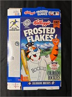 Frosted Flakes Cereal Box- Colorado Rockies 1993