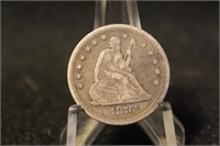 1876-S Seated Liberty Silver Quarter
