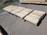 (16)Pcs 10' Rough 1-Side Pine Lumber
