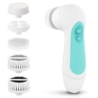 Waterproof Facial Cleansing Spin Brush Set with 5