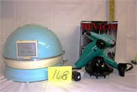 vintage sears hair dryer/modern Revlon hair dryer