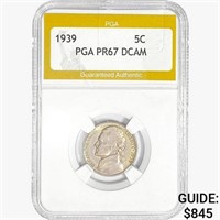 1939 Jefferson Nickel PGA PR67 DCAM