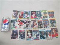 21 cartes de Hockey fin des années 1970