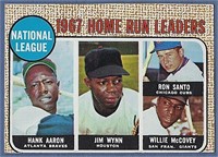 1968 Topps #5 HR Leaders Hank Aaron Willie McCovey