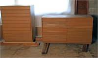 Contemporary Bureau and Chest of Drawers