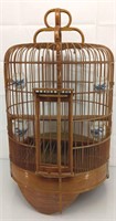 Vintage 15"x 24" wooden bird cage
