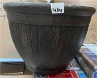 Faux Wooden Planter, SM