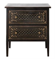 Patina Italian Hand-Painted 2-Drawer Commode