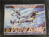 Buy More Victory Bonds Porcelain Advertising Sign