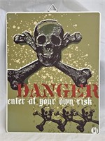 Danger enter at your own risk Metal Sign